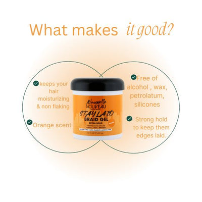 “Stay Laid” Braid Gel (16oz) - Extra Hold