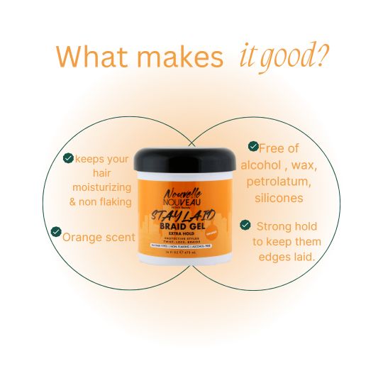 “Stay Laid” Braid Gel (16oz) - Extra Hold